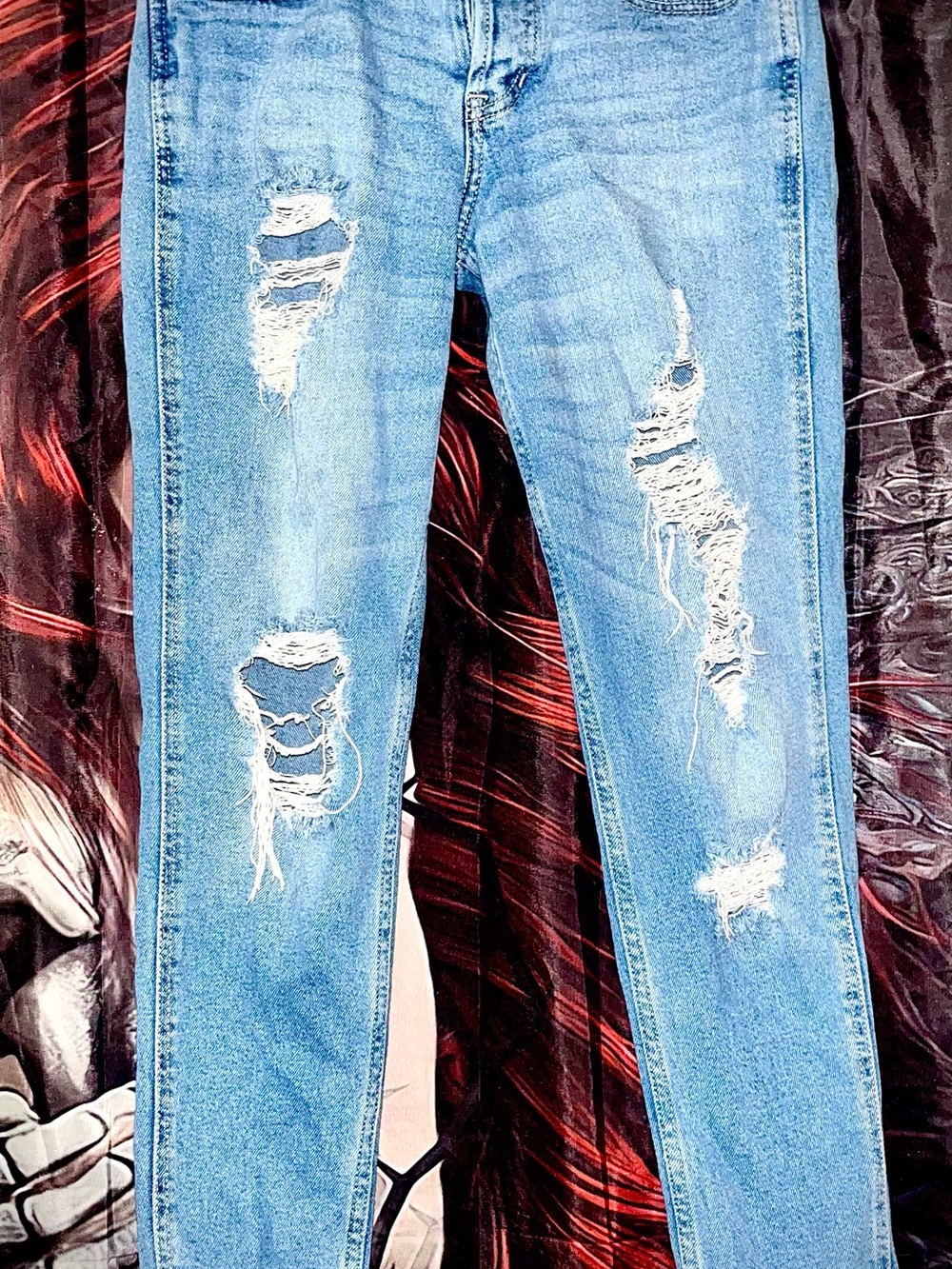 Hollister Low rise cropped boyfriend jeans
